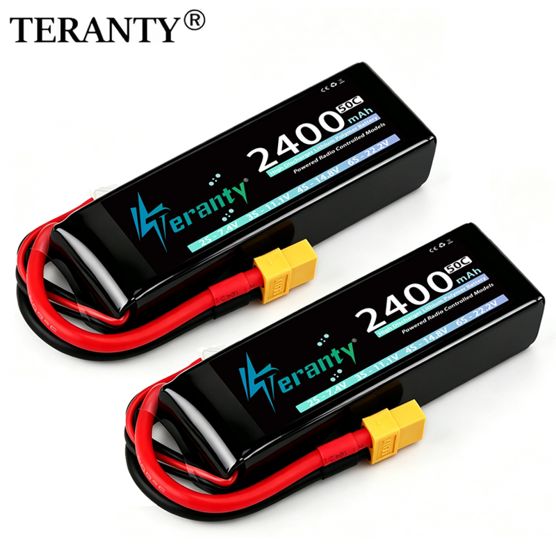 Rc Hobby Truck - แบตเตอรี่ลิเธียมโพลิเมอร์ TERANTY 3S 2200/2400/2600mAh 11.1V 50C