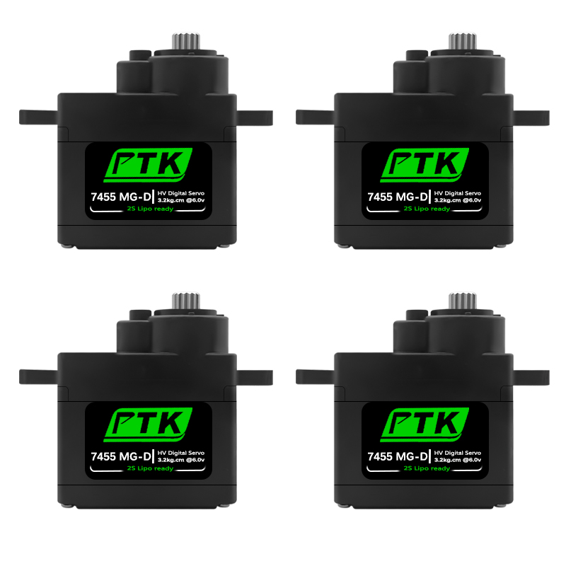 Rc Hobby Model - PTK 7455MG-D เซอร์โว 12g เซอร์โวดิจิตอลเกียร์โลหะสำหรับ EPP