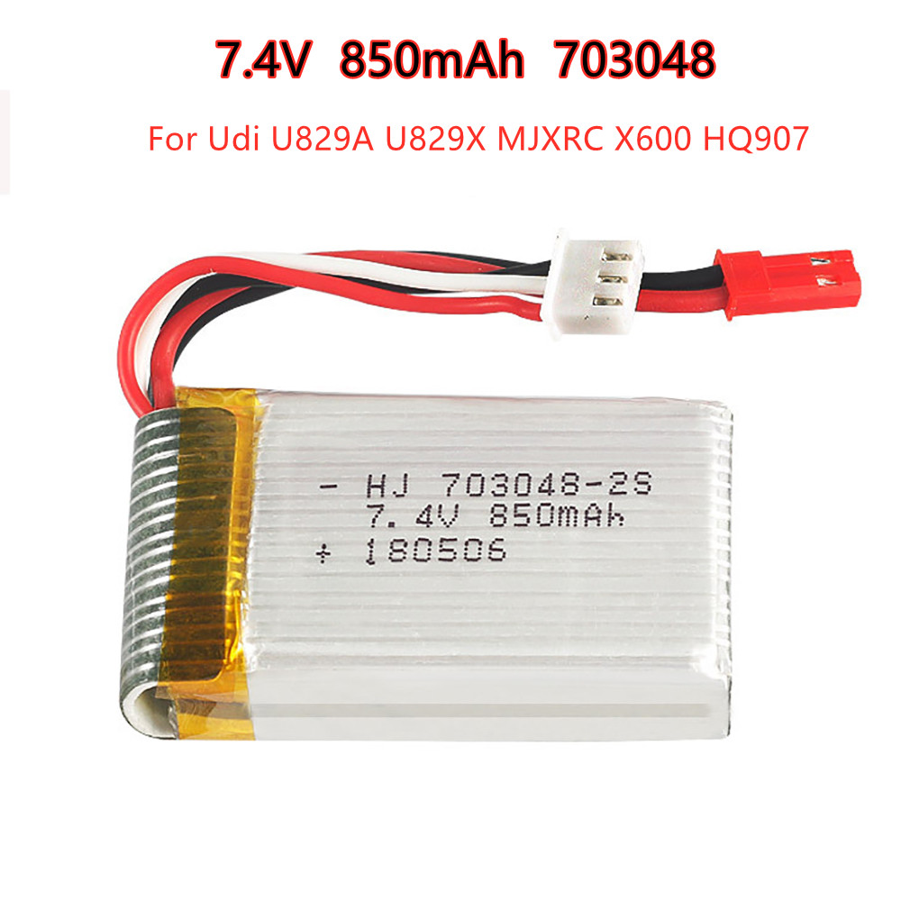 Rc Hobby Vehicles - 1-5Pcs 2S 7.4V 850MAh 703048แบตเตอรี่ Lipo