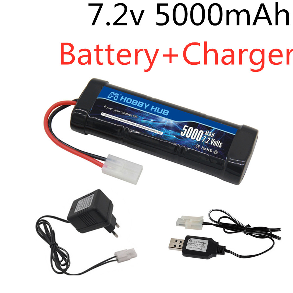 Rc Hobby Vehicles - 7.2V 5000mAh Ni-MH แบตเตอรี่ Tamiya ปลั๊ก