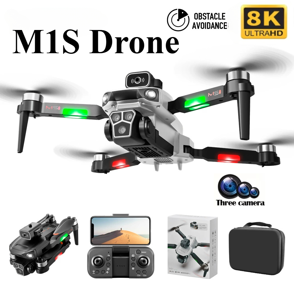 Rc Hobby China - โดรน M1S 8K ระดับมืออาชีพ กล้องสามตัว ระบบหลบหลีกสิ่งกีดขวาง