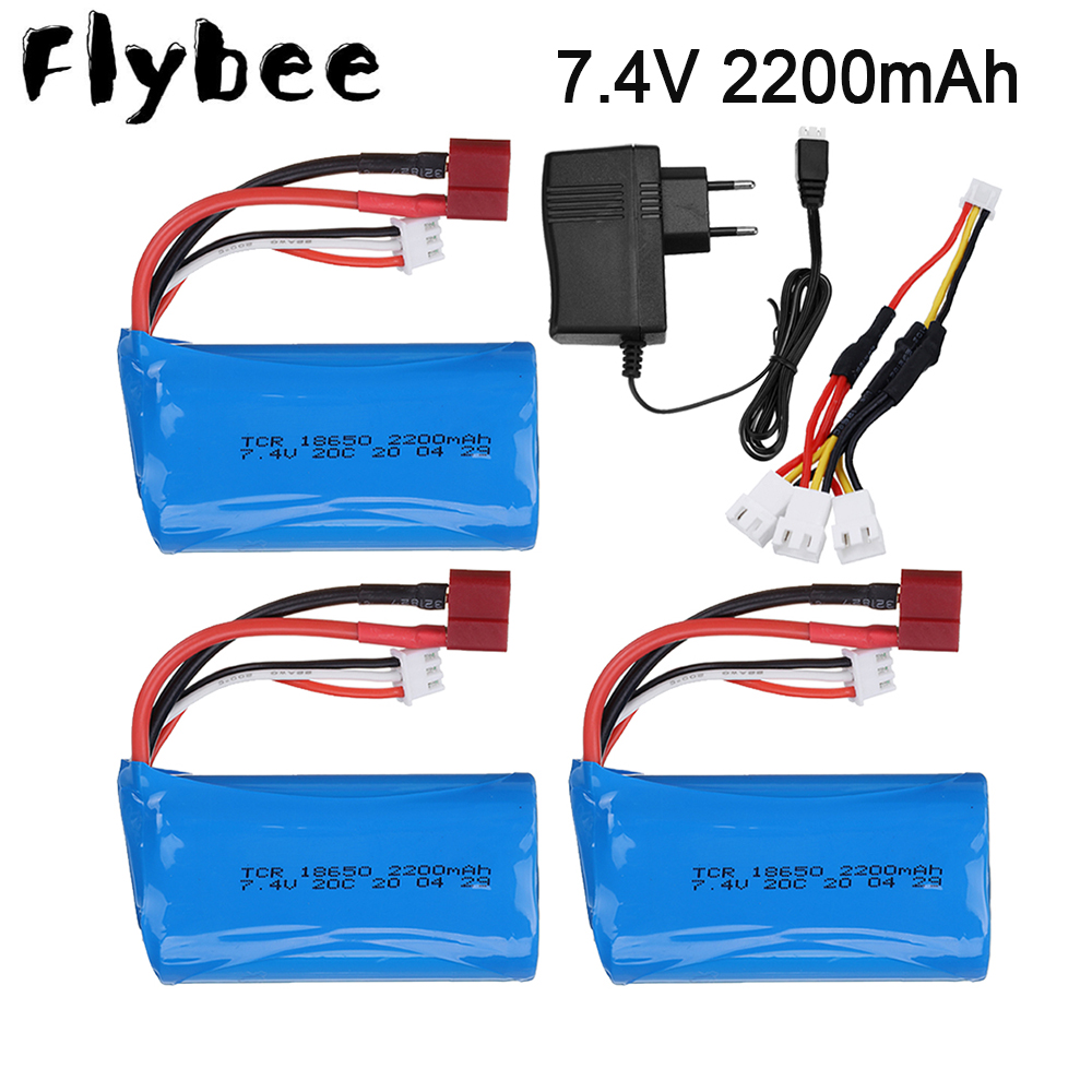 Rc Hobby Vehicles - แบตเตอรี่ Lipo 18650 mAh 7.4 V