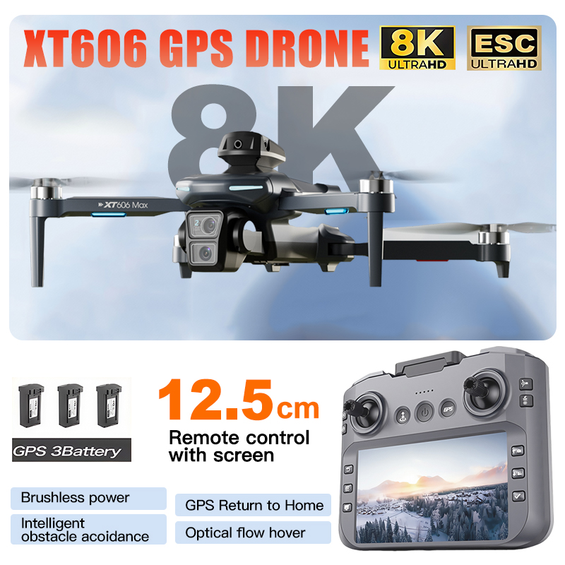 Rc Hobby China - โดรน XT606 MAX 3 แบตเตอรี่ กล้อง