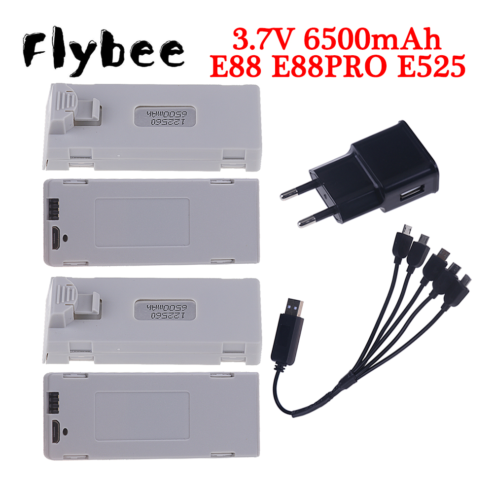 Rc Hobby Vehicles - แบตเตอรี่ E88เดิม3.7V 6500mAh Lipo สำหรับ E88