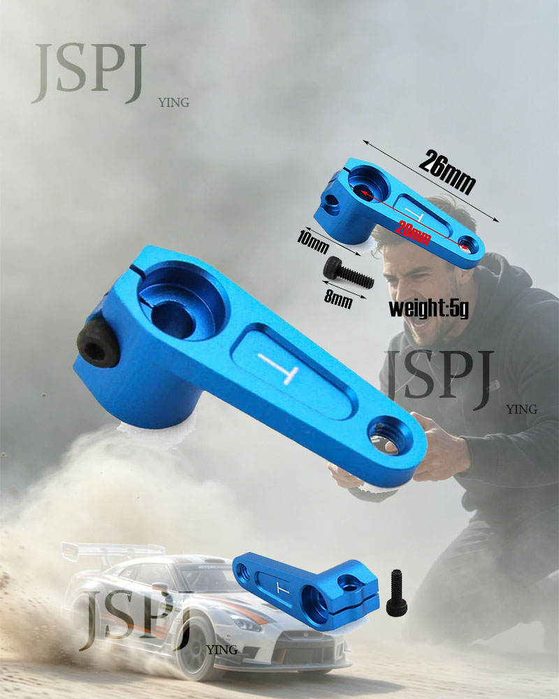 Rc Hobby Racing - ชุดข้อต่อเซอร์โวโลหะแบบยกสูง 25T พร้อมแขนเซอร์โว CNC อัลลอย อะไหล่ทดแทนสำหรับรถโมเดล