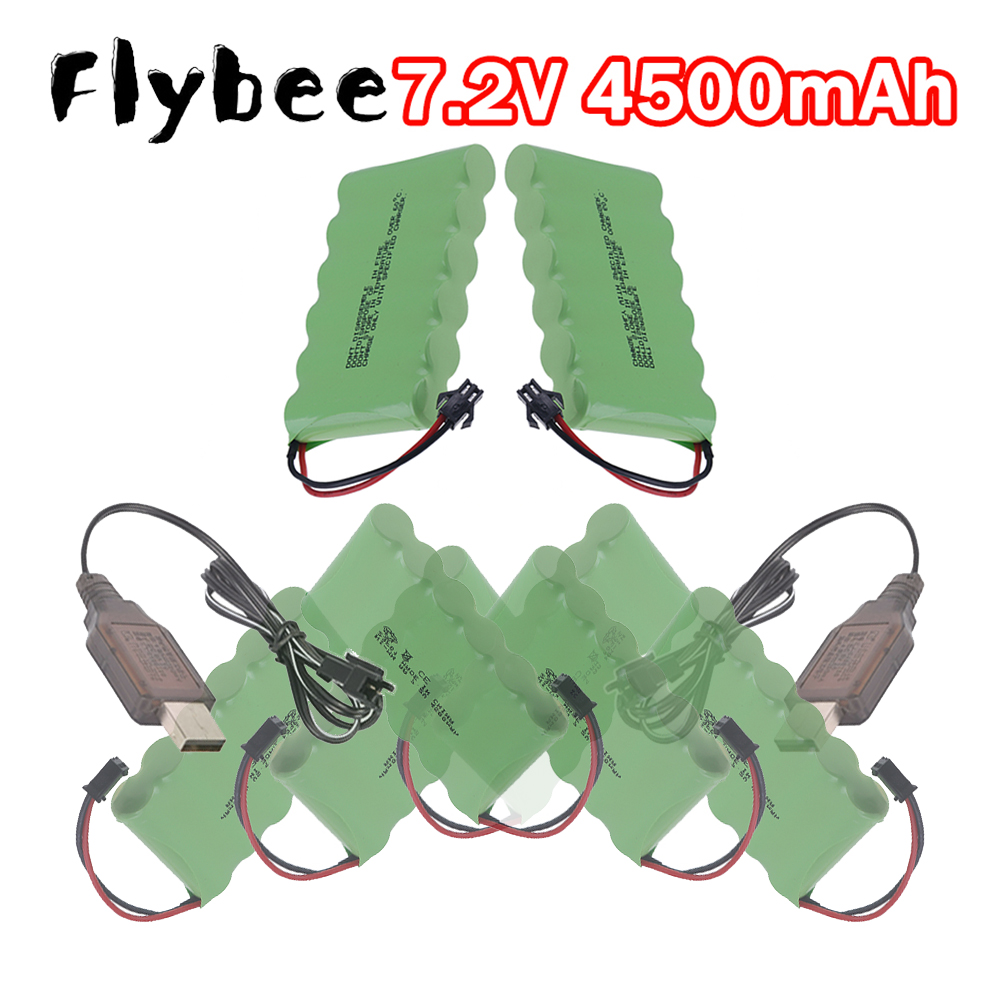 Rc Hobby Truck - แบตเตอรี่ AA 4500mAh แบบชาร์จใหม่ได้ 7.2V NiMH