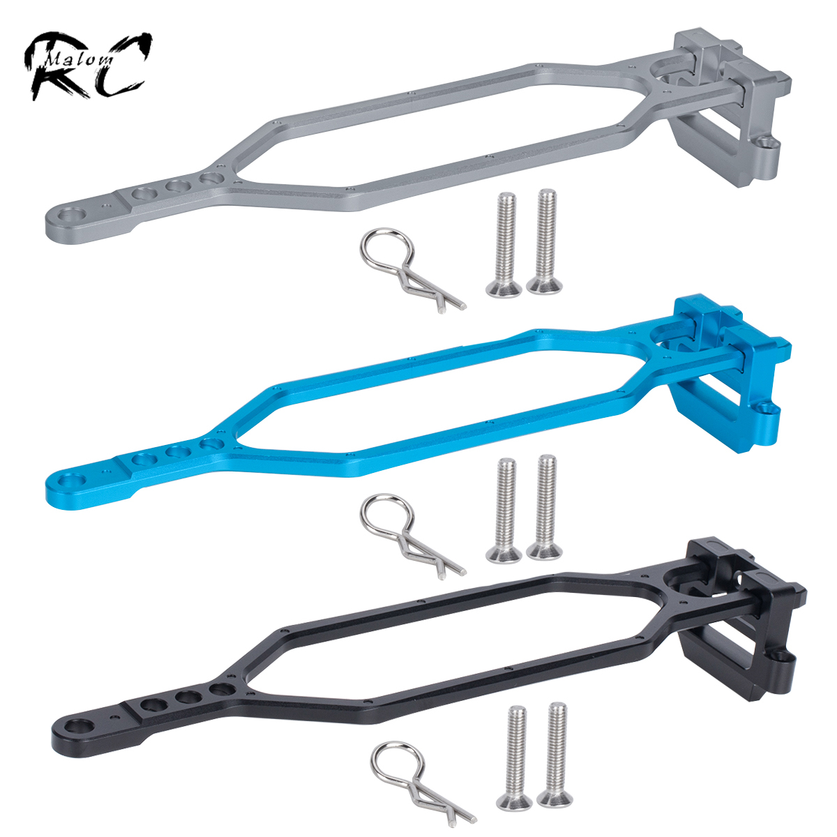 Rc Hobby Racing - CNC อลูมิเนียมถือชุดแบตเตอรี่ขยายความจุสําหรับ Traxxas BL-2S Slash 4x4