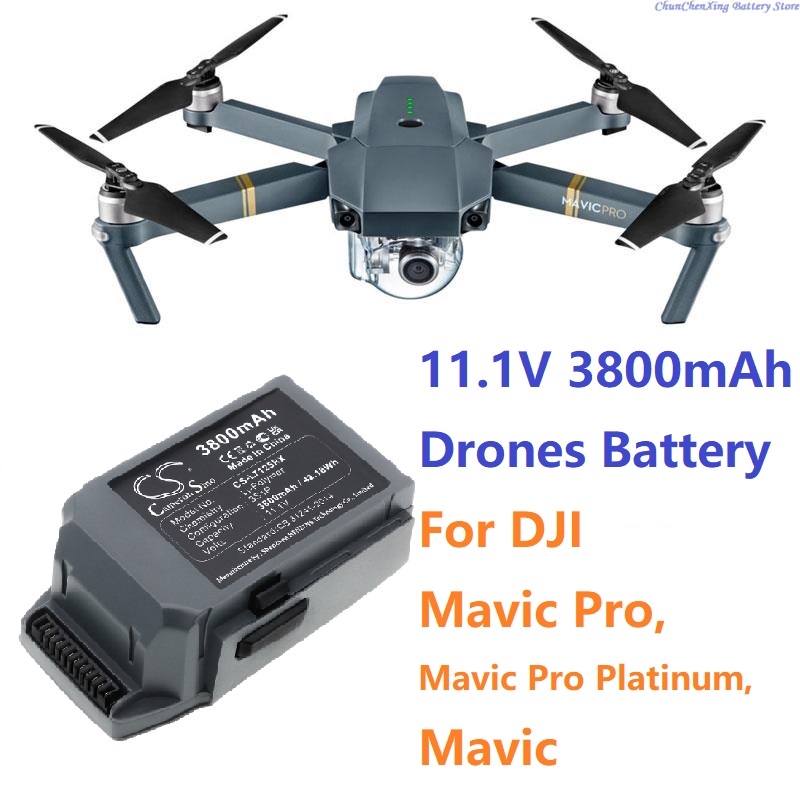 Rc Hobby Pros - 11.1V 3800mAh โดรนแบตเตอรี่/เครื่องชาร์จ GP785075-38300DB,FB1-3830,CP.PT.000563,M1CH-S สำหรับ DJI