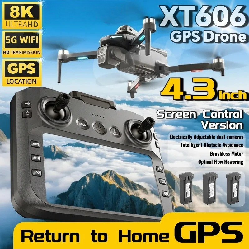 Rc Hobby China - ข้อเสนอที่ดีที่สุด XT606 MAX โดรน GPS 4K