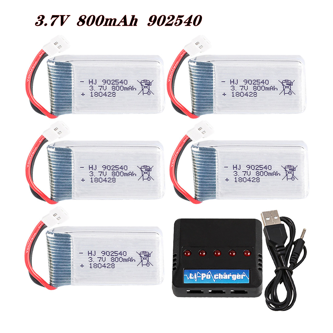 Rc Hobby Vehicles - 3.7V 800mAh 902540 25C แบตเตอรี่ Lipo