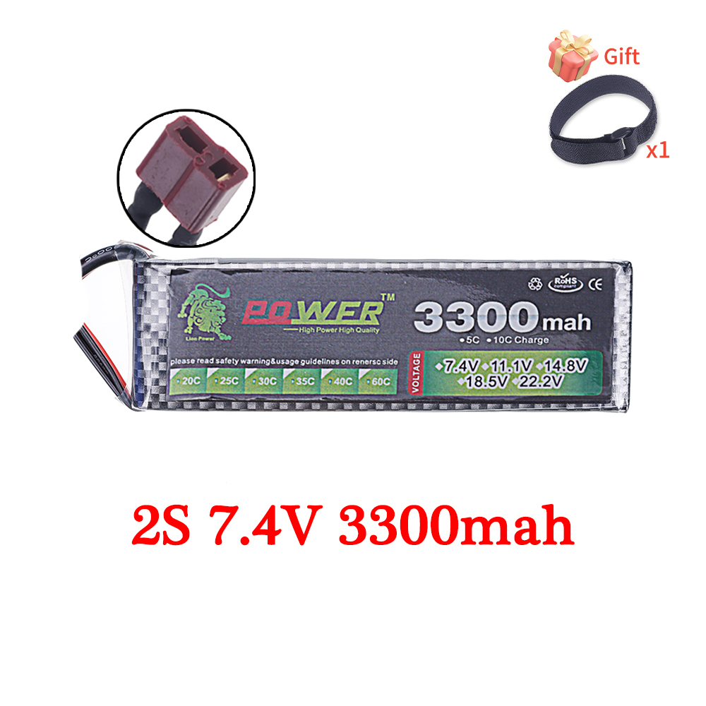 60C Lipo แบตเตอรี่ 3300mAh 7.4 - Rc Hobby Truck บทวิจารณ์และราคา