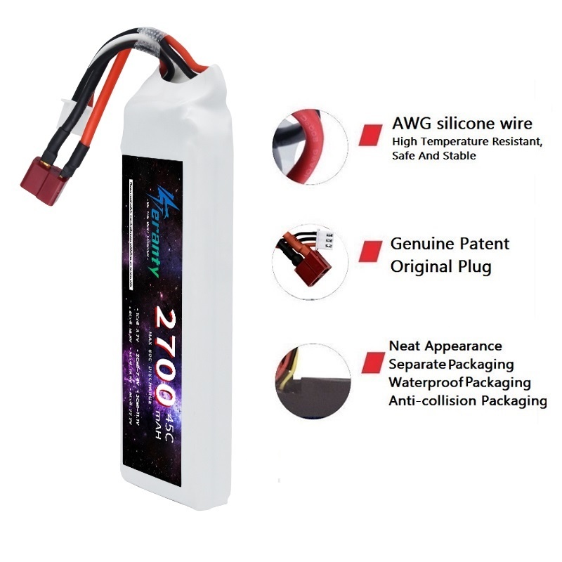 1/3ชิ้น2S 7.4V LiPo แบตเตอรี่2 - Rc Hobby Model บทวิจารณ์และราคา