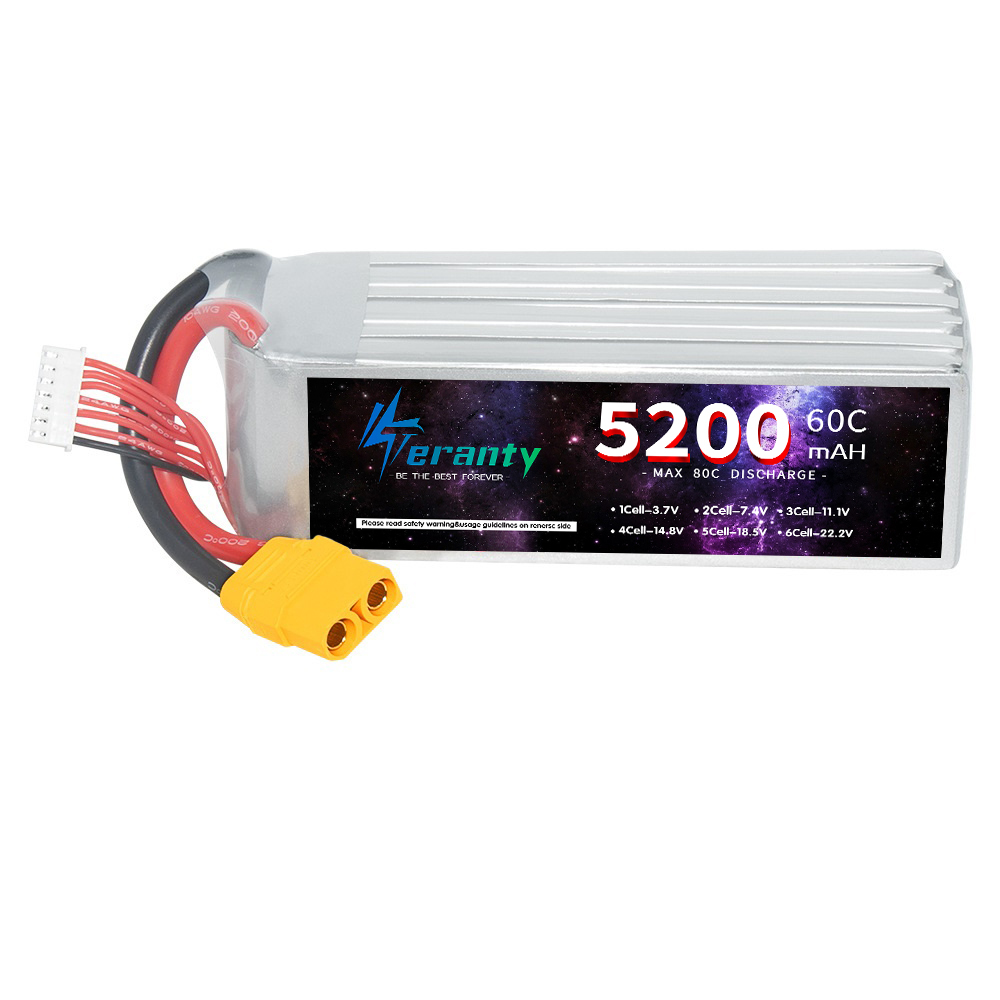 Teranty 6S 5200mAh LiPo แบตเตอ - Rc Hobby Model บทวิจารณ์และราคา