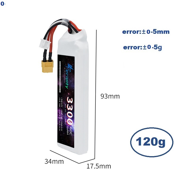 2S 7.4V LiPo แบตเตอรี่ 3300mAh - Rc Hobby Model บทวิจารณ์และราคา