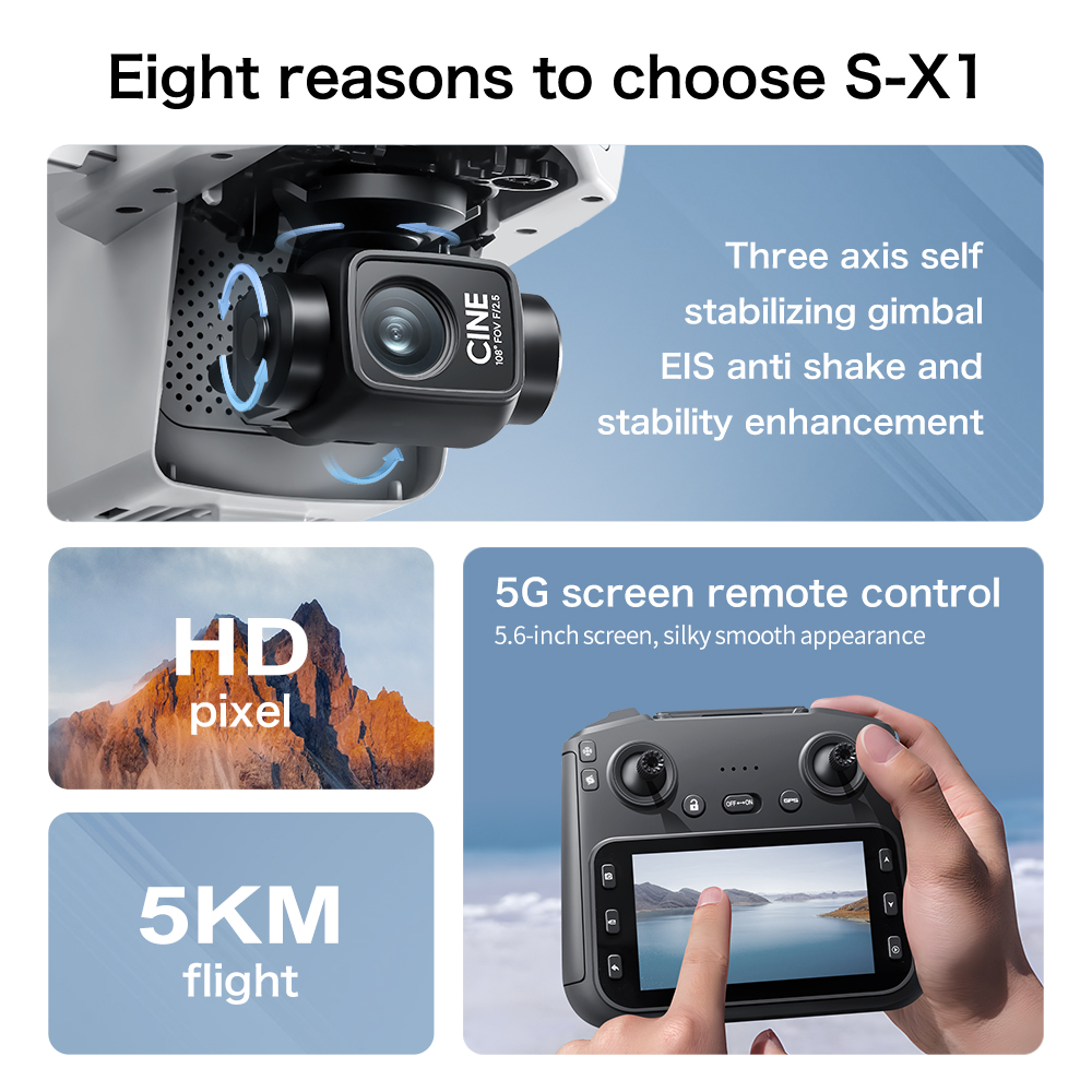 โดรน GPS รุ่น S-X1 MAX พร้อมกิ - Rc Hobby China บทวิจารณ์และราคา