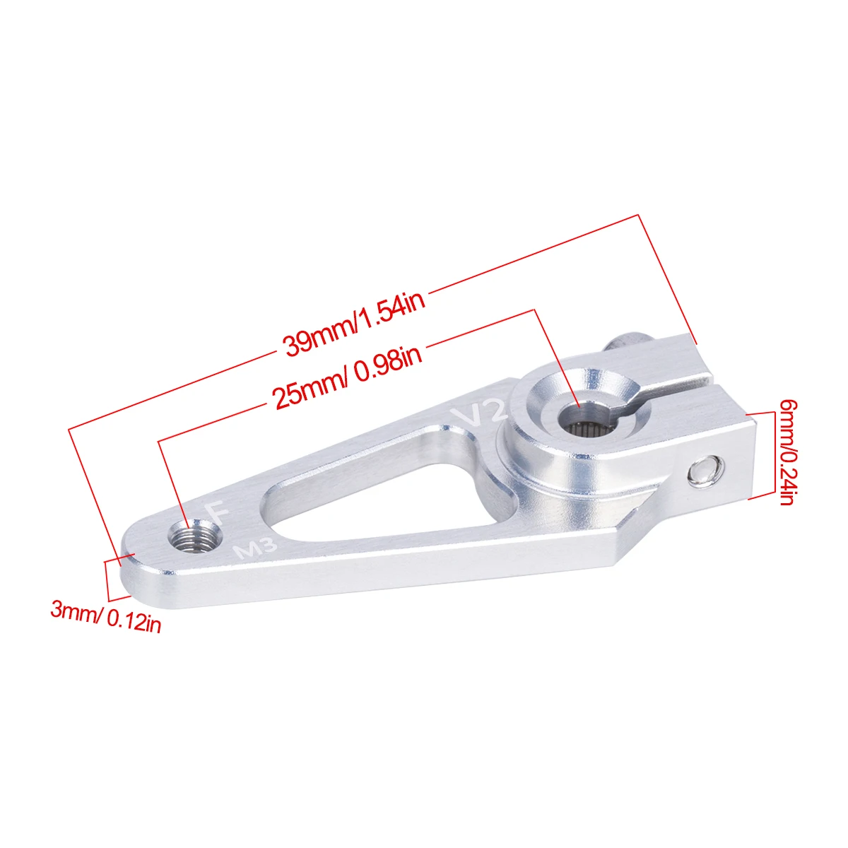 แขนเซอร์โว 39 มม. M3 7075 อลูม - Rc Hobby Racing บทวิจารณ์และราคา